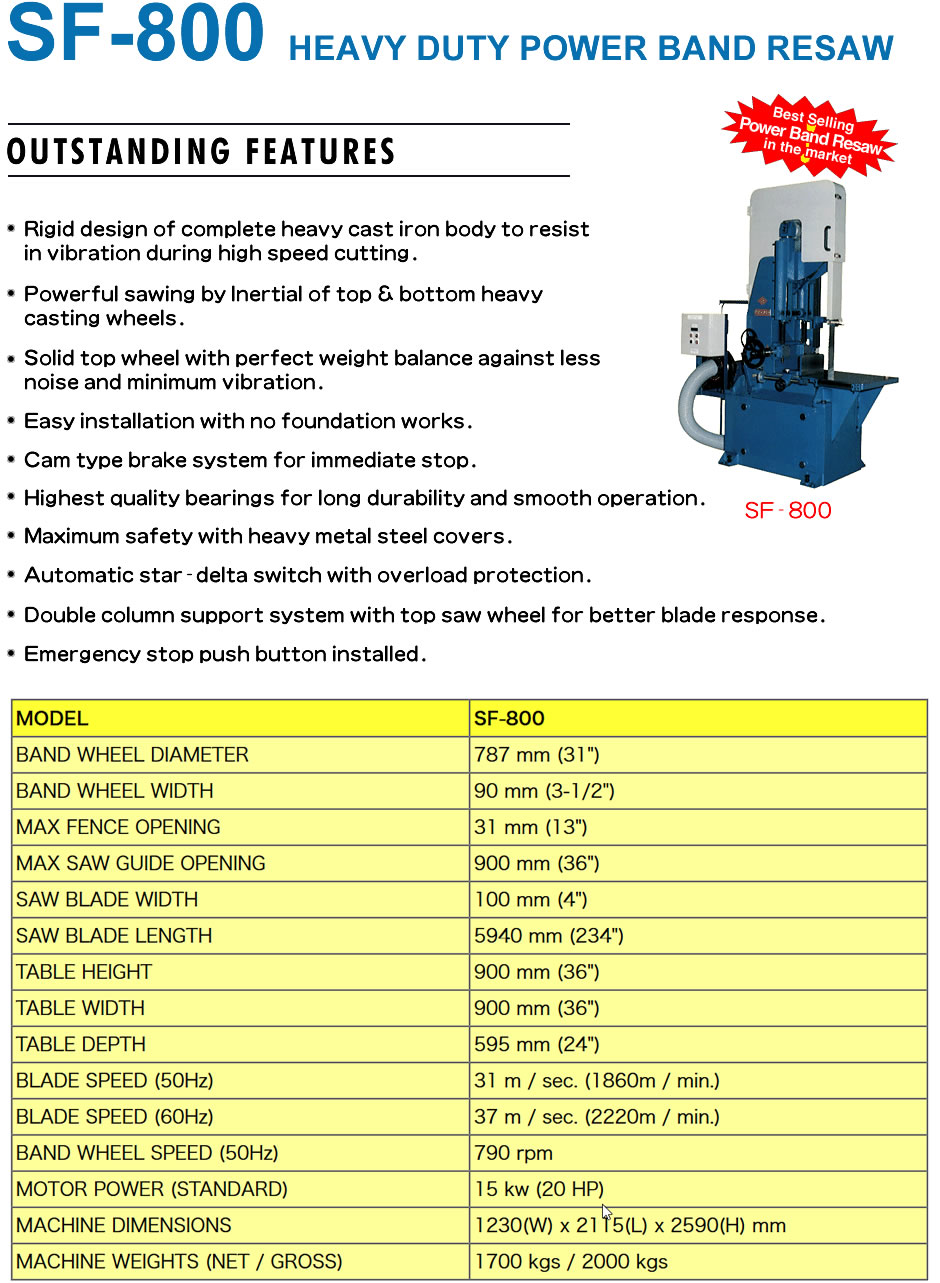 sf800 詳細